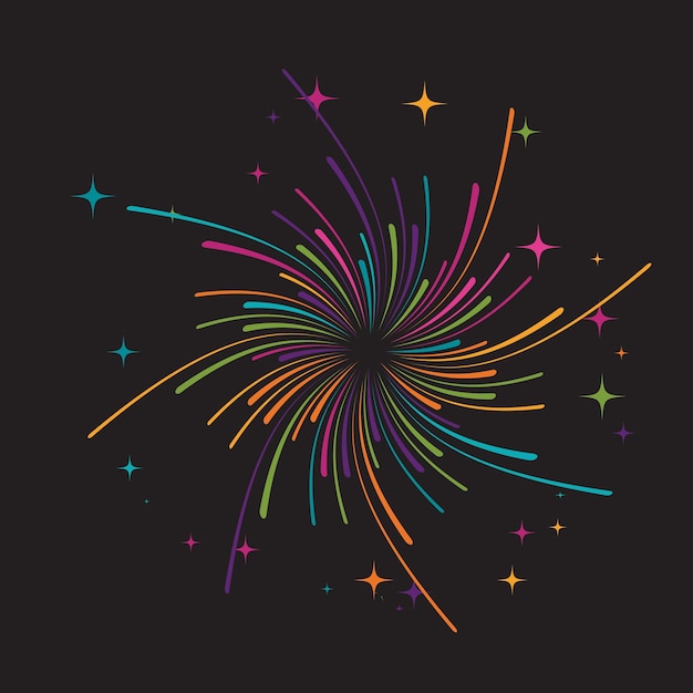 Vector firework vector icon illustration