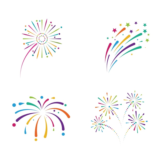 Firework vector icon illustration