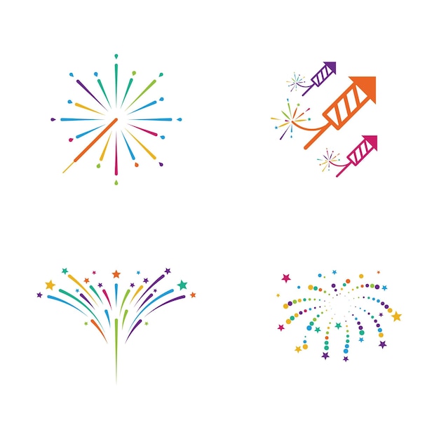 Firework vector icon illustration