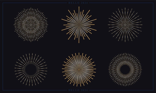 Vector firework vector illustration design usable for poster banners postcards wallpaper gifts etc