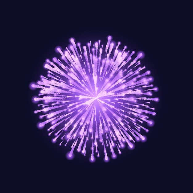 Vector fireworks background illustration