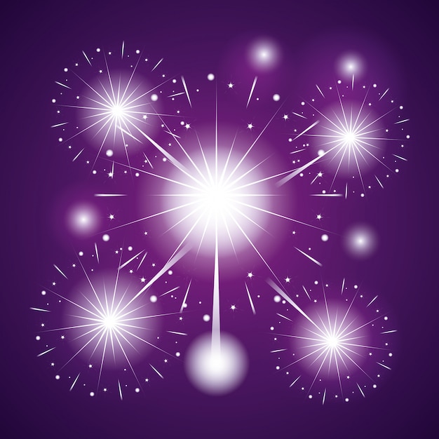 Fireworks celebration scene background