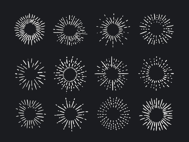 Fireworks for holiday vector illustration