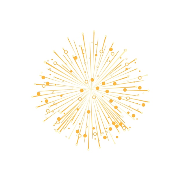 Vector fireworks icon holiday vector graphics