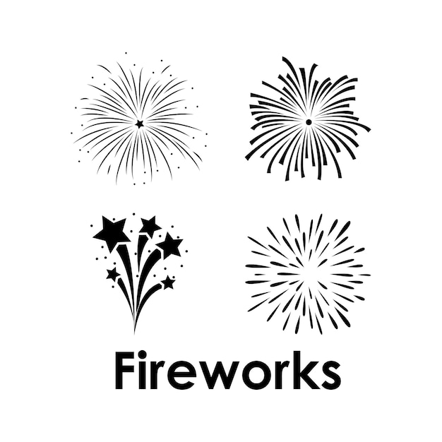 Vector fireworks icon