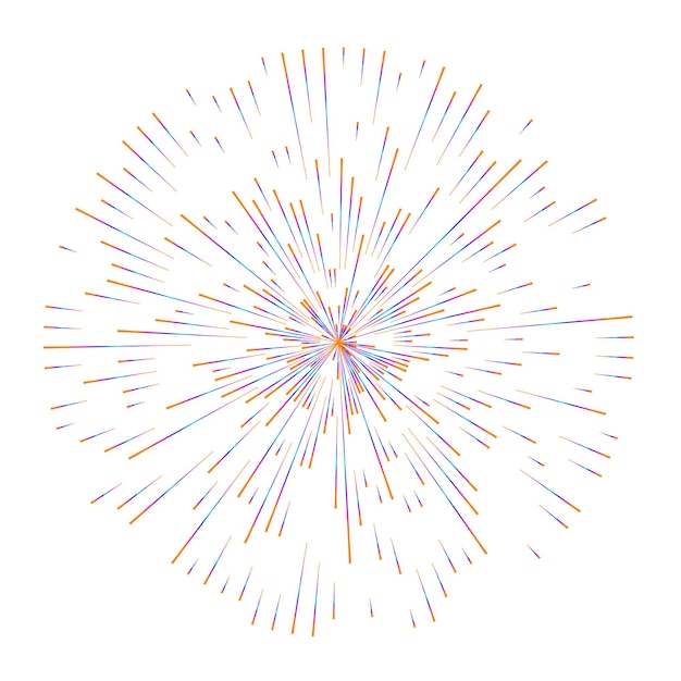 불꽃놀이 라인 아이콘 개요 벡터 기호 선형 그림 디자인 요소 로고 흰색 배경에 추상 원형 격리 크리에이 티브 밴드 아트 벡터 일러스트 레이 션 EPS 10 디지털 프로 모션