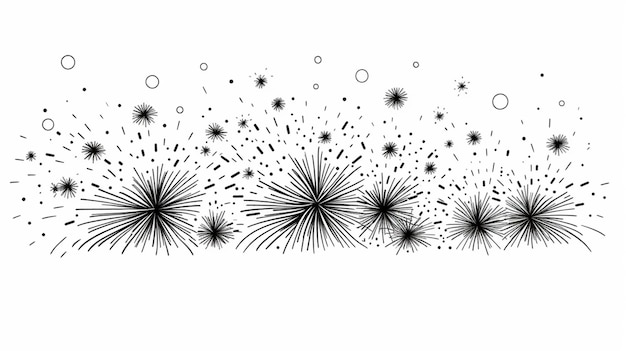 Vector fireworks vector background