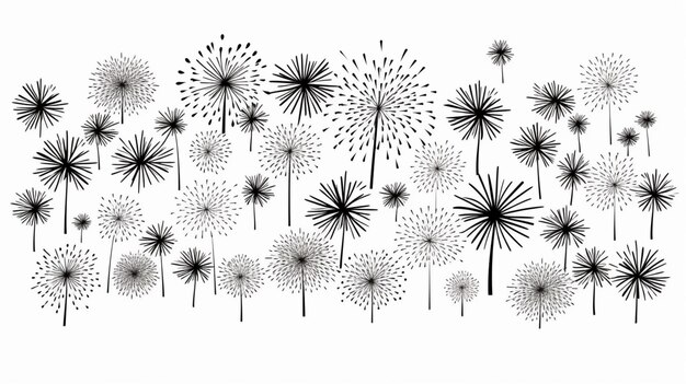 Vector fireworks vector background