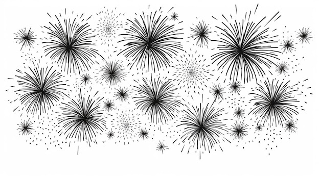 Vector fireworks vector background