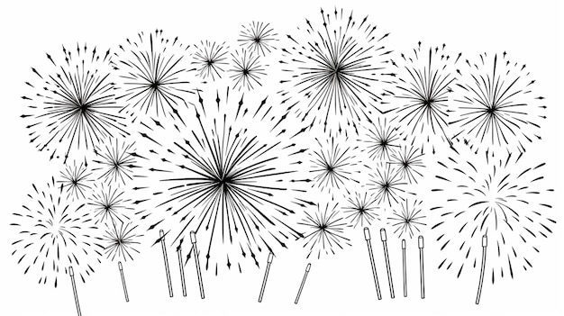 Fireworks vector background