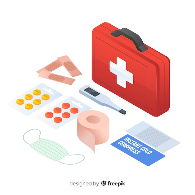 Vector first aid background