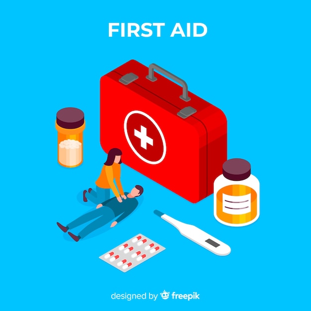 Vector first aid background