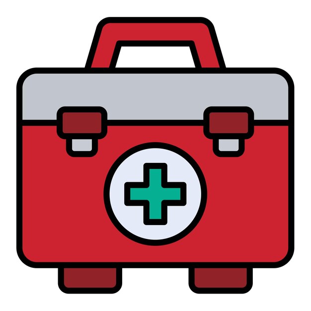 Iconica del kit di pronto soccorso