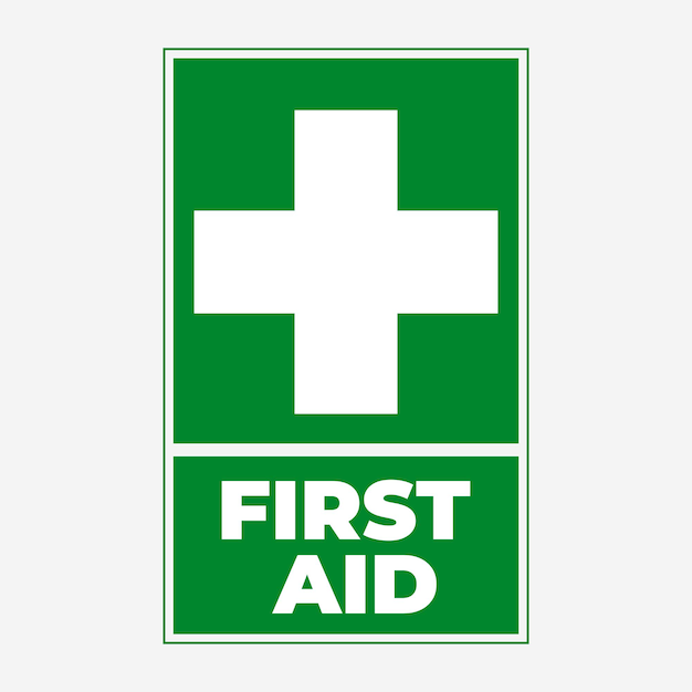 Vector first aid sign vector illustration