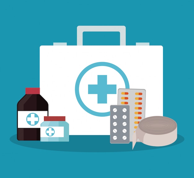 First aids suitcase kit 