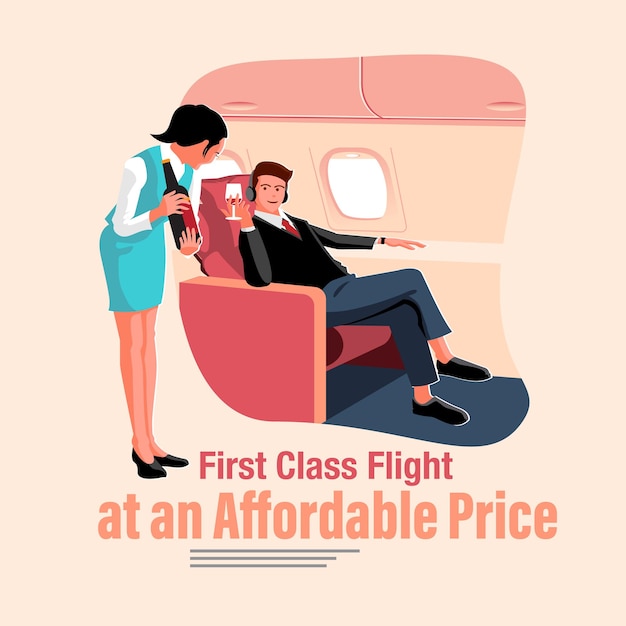 First Class Flight illustration