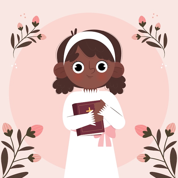 Vector first communion illustration