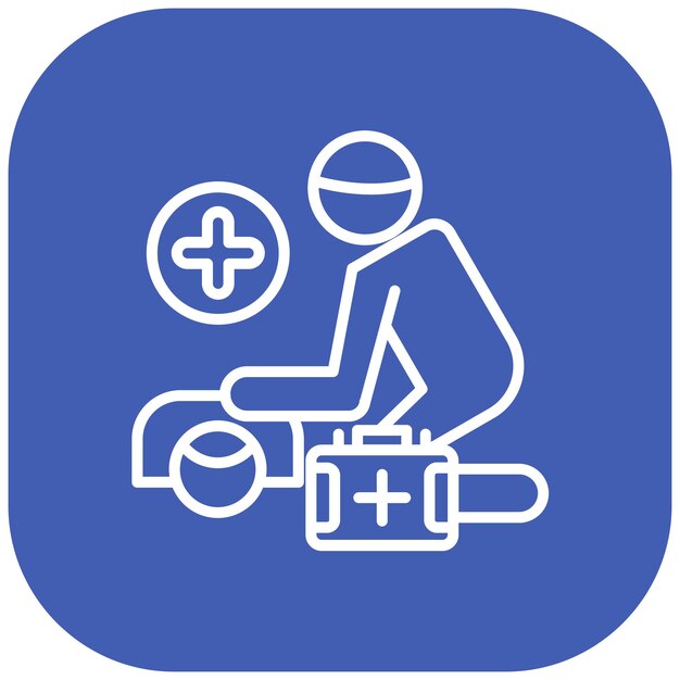 First responder vector icon can be used for natural disaster iconset