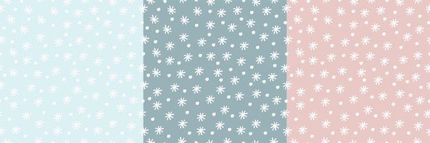 The first snow pattern. Snowflakes Winter.