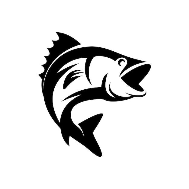 fish abstract vector logo