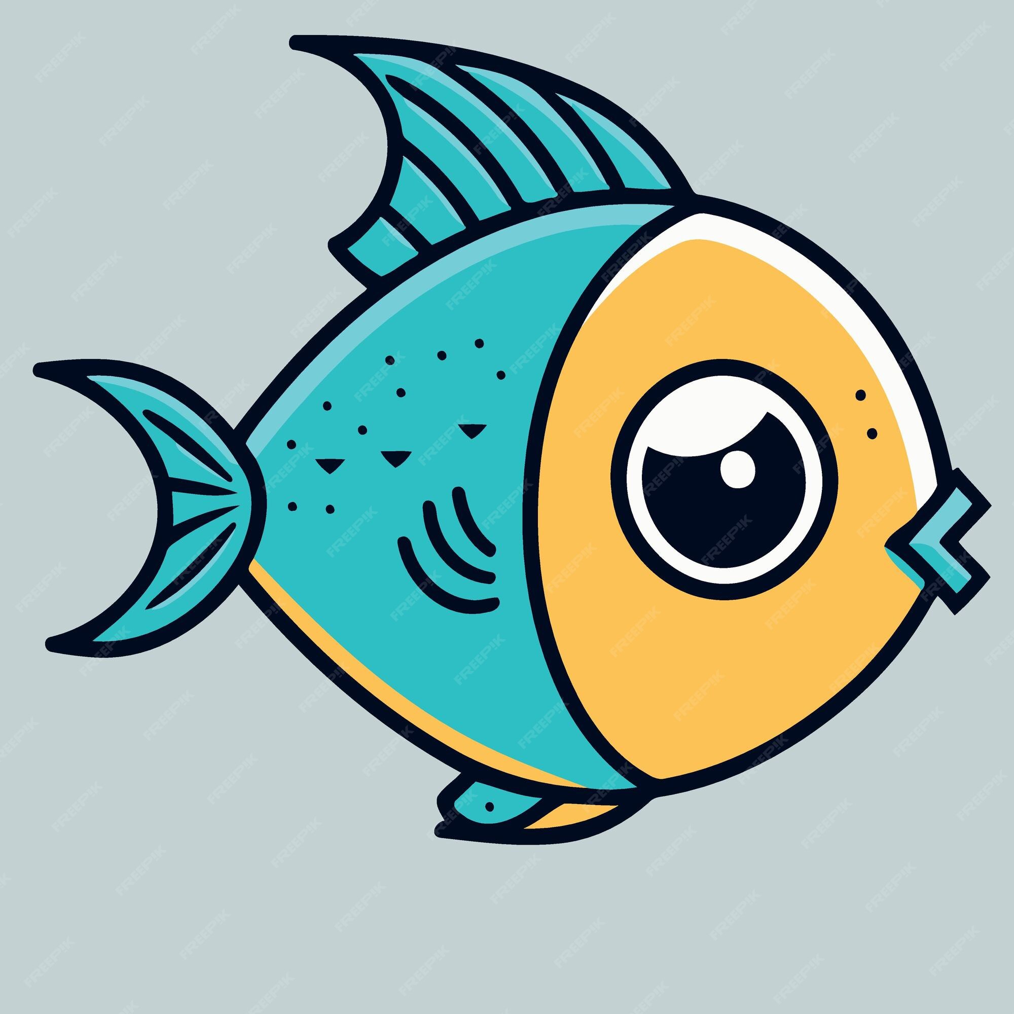 Premium Vector | Fish aquatic animal
