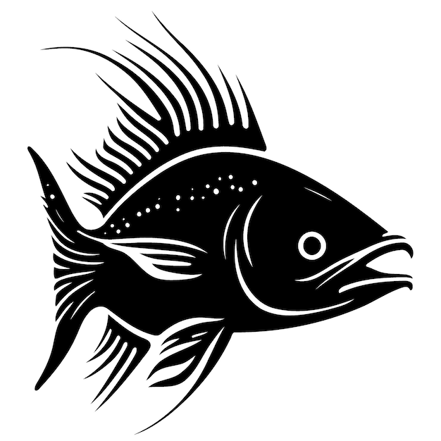 Vector fish aquatic animal