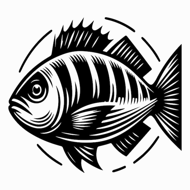 Fish art Vector design