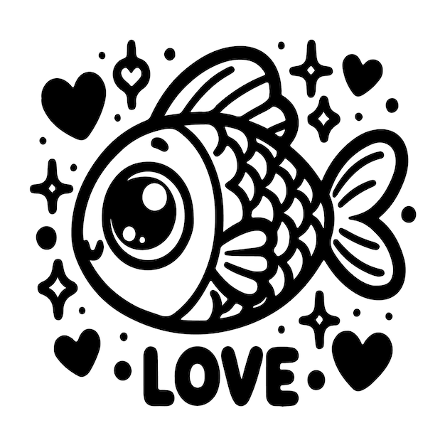 Fish art Vector design