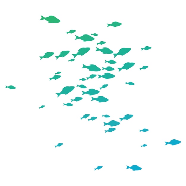 Vector fish background icon