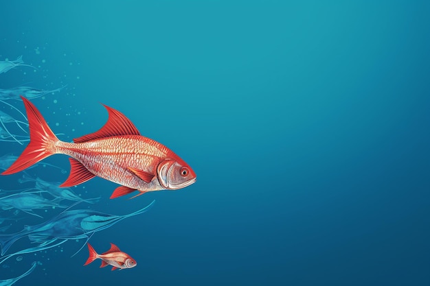 Vector fish background