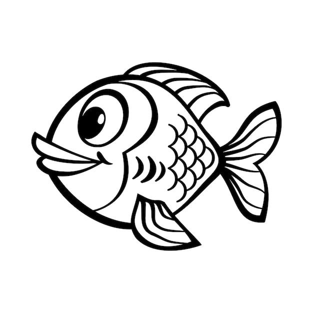 魚類卡通向量圖標