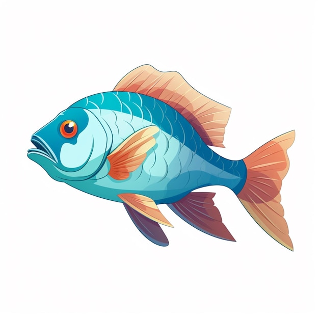 Vector fish cartoon vector