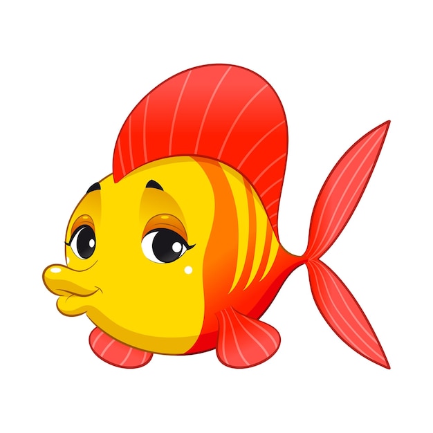 Vector a fish cartoon