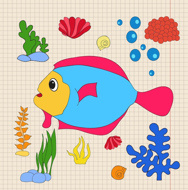 Fish cartoon