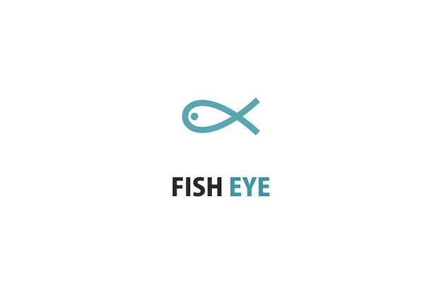 Fish eye template logo design solution