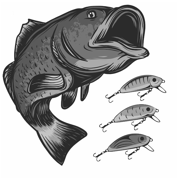 логотип рыболовства, изолированный на белом векторе