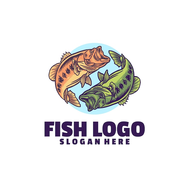 Logo divertente di pesce