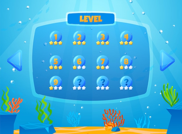 Fish game number calculation fun activity game user interface