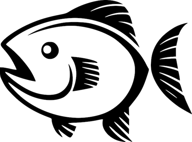 Fish High Quality Vector Logo Vector illustration ideal for Tshirt graphic