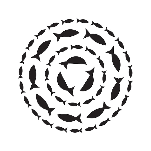 Vector fish icon. flat fishes icon.