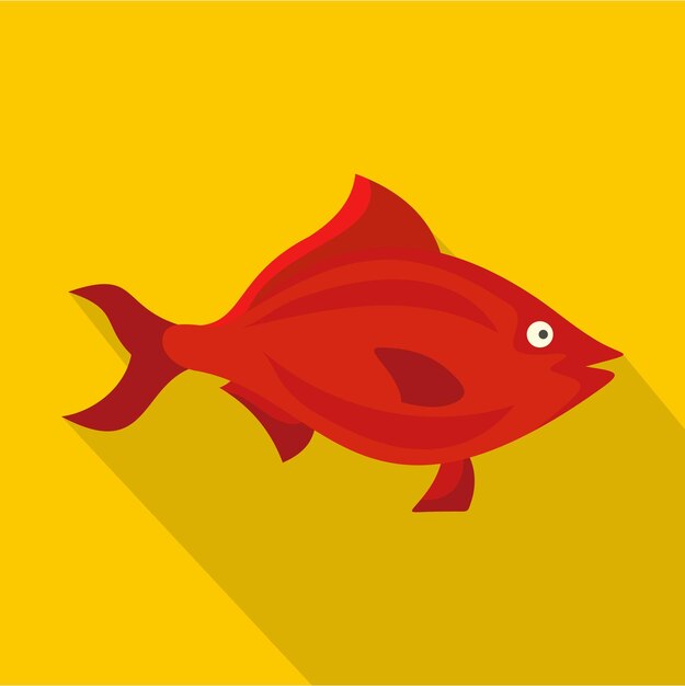 Fish icon flat illustration of fish vector icon for web