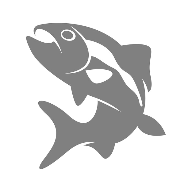 Fish icon logo design