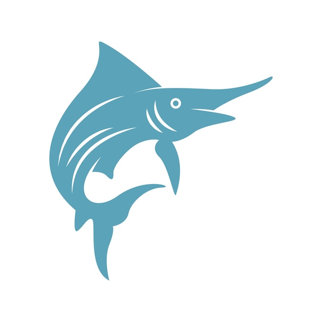 Vector fish icon logo design