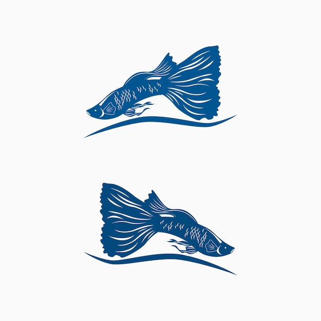 Fish icons set