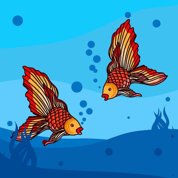 Vector fish illustration