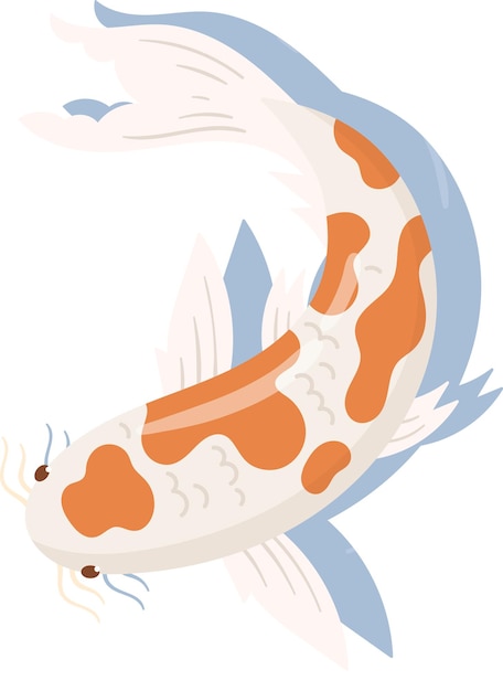 Vector fish koi icon