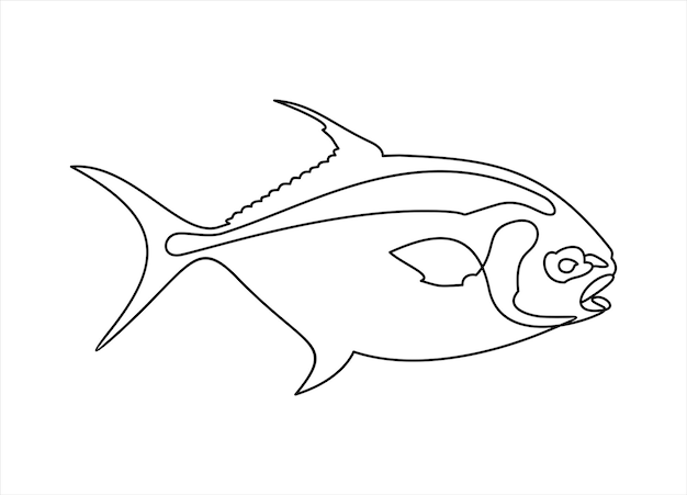 물고기 로고 디자인 벡터 배경