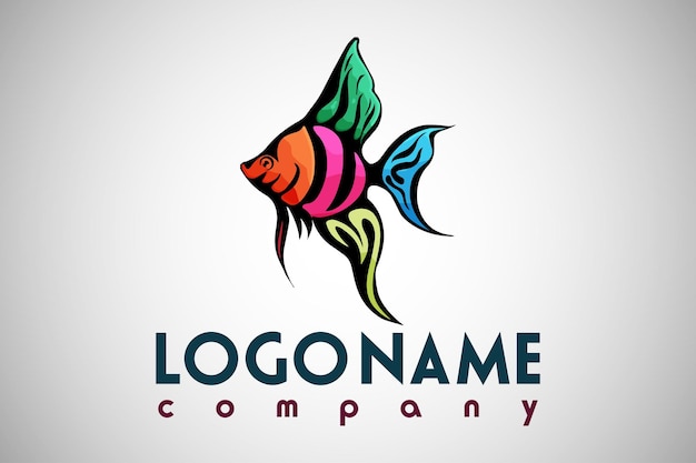 Icone di vettore di progettazione di logo di pesce