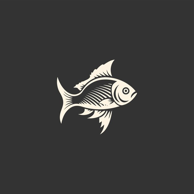 Fish logo design vector template