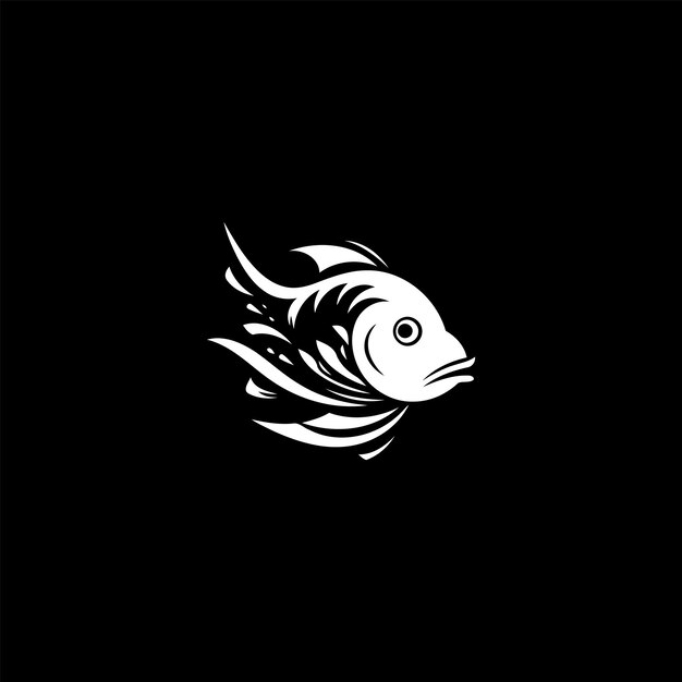 Fish logo design vector template